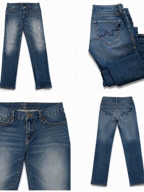 !it jeans Women's Medium Blue Skinny Jeans with Light Fading